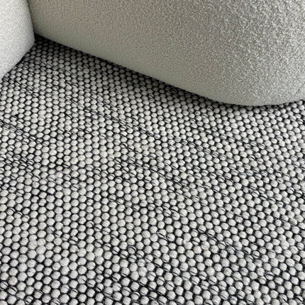 Wollen vloerkleed Taff wit/zwart - Interieur05 - Vloerkledenloods