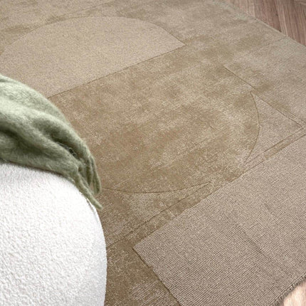 Wollen vloerkleed Twig beige/bruin - Interieur05 - Vloerkledenloods