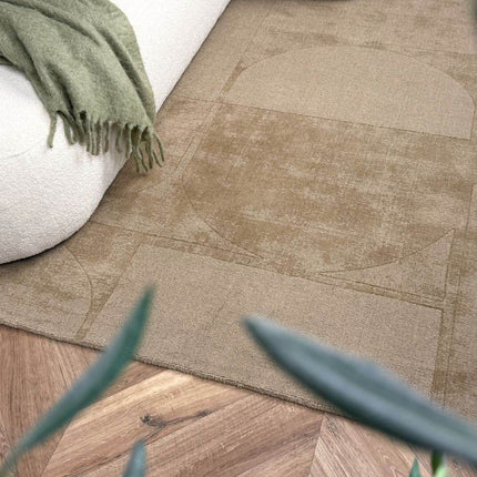Wollen vloerkleed Twig beige/bruin - Interieur05 - Vloerkledenloods