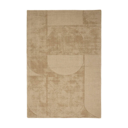 Wollen vloerkleed Twig groen - Interieur05 - Vloerkledenloods