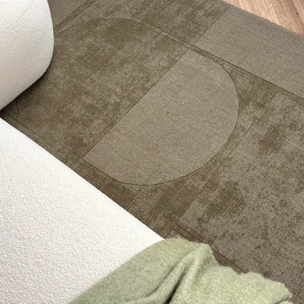 Wollen vloerkleed Twig groen - Interieur05 - Vloerkledenloods