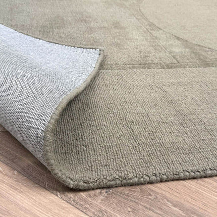 Wollen vloerkleed Twig groen - Interieur05 - Vloerkledenloods