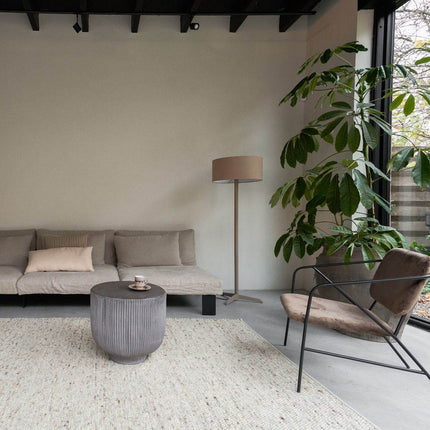 Wollen vloerkleed Vicenza 12 Licht Bruin Mix - Eva Interior - Vloerkledenloods