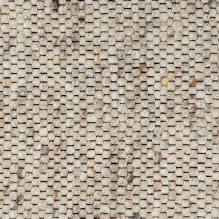 Wollen vloerkleed Vicenza 12 Licht Bruin Mix - Eva Interior - Vloerkledenloods