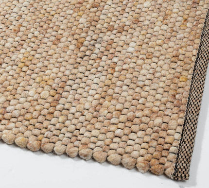 Wollen vloerkleed Vicenza 133 Licht Brons - Eva Interior - Vloerkledenloods