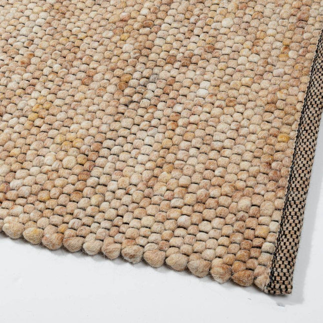 Wollen vloerkleed Vicenza 133 Licht Brons - Eva Interior - Vloerkledenloods