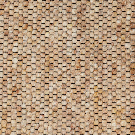 Wollen vloerkleed Vicenza 133 Licht Brons - Eva Interior - Vloerkledenloods