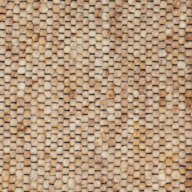 Wollen vloerkleed Vicenza 133 Licht Brons - Eva Interior - Vloerkledenloods