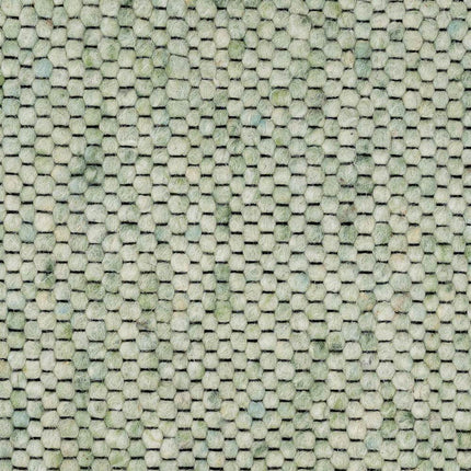 Wollen vloerkleed Vicenza 140 Licht Groen - Eva Interior - Vloerkledenloods