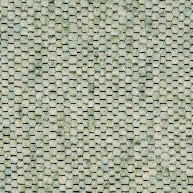 Wollen vloerkleed Vicenza 140 Licht Groen - Eva Interior - Vloerkledenloods