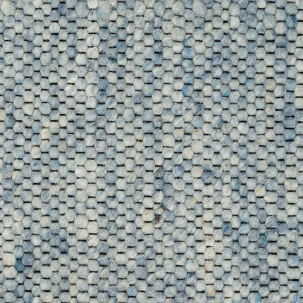 Wollen vloerkleed Vicenza 150 Blauw - Eva Interior - Vloerkledenloods