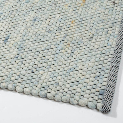 Wollen vloerkleed Vicenza 151 Licht Blauw Mix - Eva Interior - Vloerkledenloods
