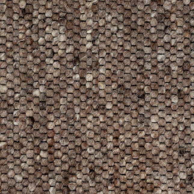 Wollen vloerkleed Vicenza 225 Bruin - Eva Interior - Vloerkledenloods