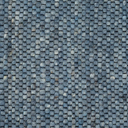 Wollen vloerkleed Vicenza 250 Blauw - Eva Interior - Vloerkledenloods