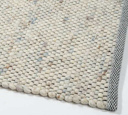 Wollen vloerkleed Vicenza 35 Licht Ivoor Mix - Eva Interior - Vloerkledenloods