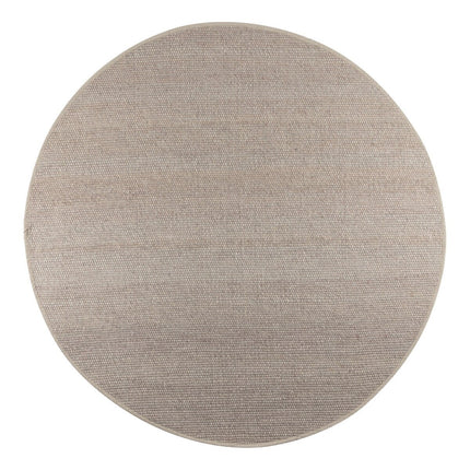 Rond Wollen Vloerkleed Grijs/Beige Vik