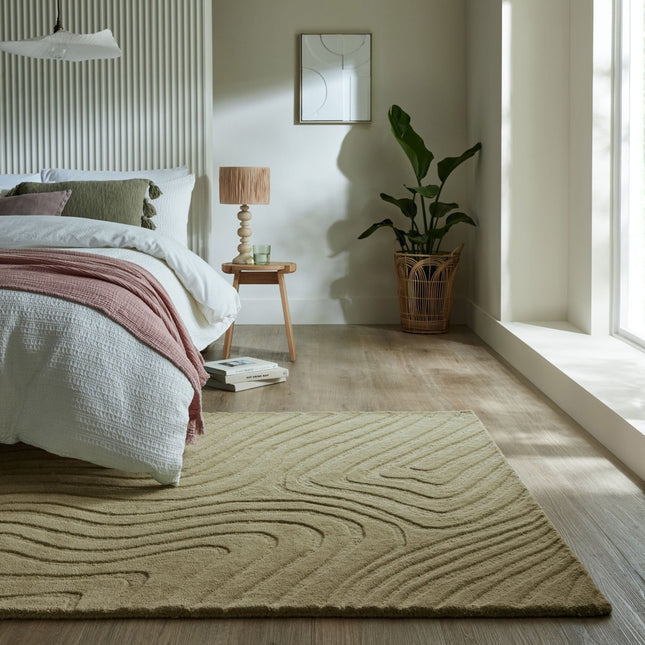 Woonstijlen/Woonstijl/Japandi vloerkleden - Flair Rugs vloerkleed Mesmerise Salie - Vloerkledenloods