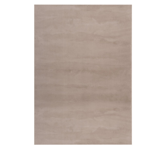 Zacht Hoogpolig Vloerkleed Lux Beige / Taupe
