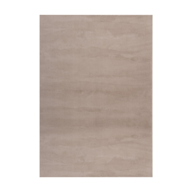 Zacht Hoogpolig Vloerkleed Lux Beige / Taupe