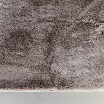 Zacht Hoogpolig Vloerkleed Lux Beige / Taupe - Vloerkledenloods