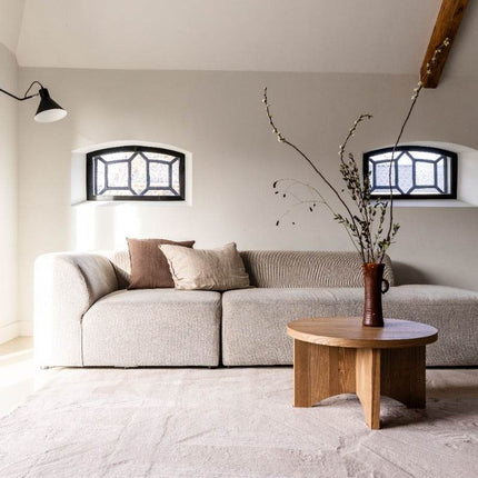 Zacht Hoogpolig Vloerkleed Lux Beige / Taupe - Vloerkledenloods