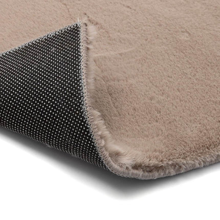 Zacht Hoogpolig Vloerkleed Lux Beige / Taupe - Vloerkledenloods