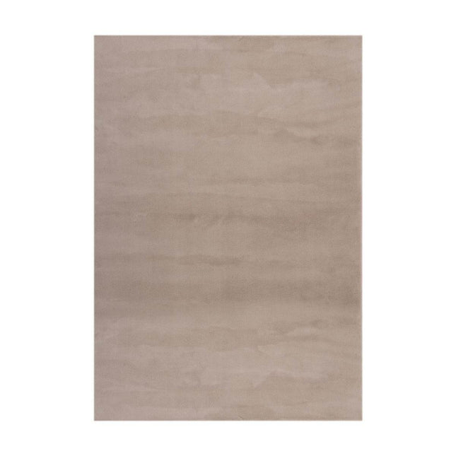 Zacht Hoogpolig Vloerkleed Lux Beige / Taupe - Vloerkledenloods