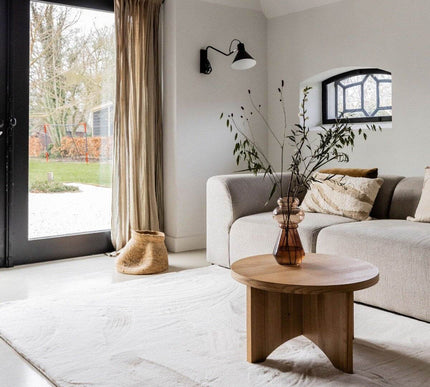 Zacht Hoogpolig Vloerkleed Lux Creme - Vloerkledenloods
