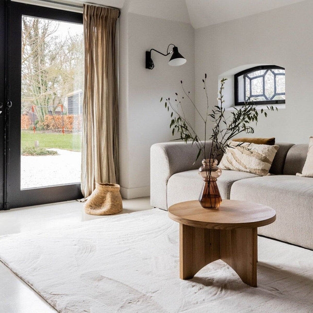 Zacht Hoogpolig Vloerkleed Lux Creme - Vloerkledenloods