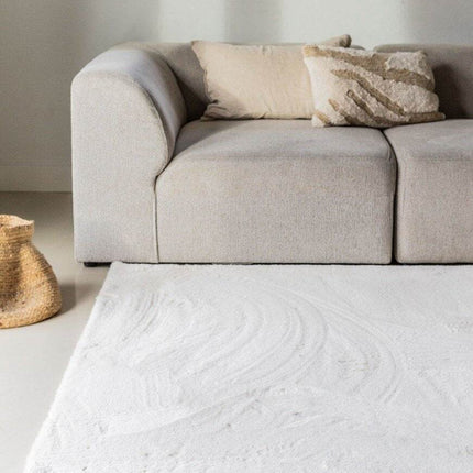 Zacht Hoogpolig Vloerkleed Lux Creme - Vloerkledenloods