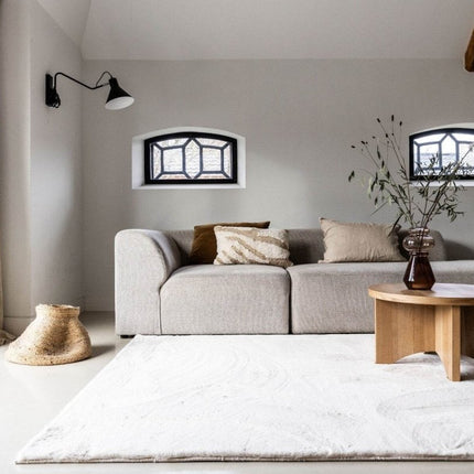 Zacht Hoogpolig Vloerkleed Lux Creme - Vloerkledenloods