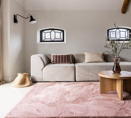 Zacht Hoogpolig Vloerkleed Lux Oud Roze - Vloerkledenloods
