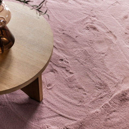 Zacht Hoogpolig Vloerkleed Lux Oud Roze - Vloerkledenloods