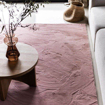 Zacht Hoogpolig Vloerkleed Lux Oud Roze - Vloerkledenloods