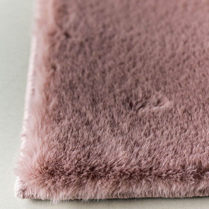 Zacht Hoogpolig Vloerkleed Lux Oud Roze - Vloerkledenloods