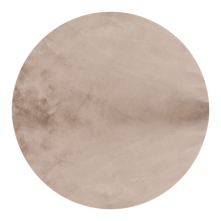 Rond Zacht Hoogpolig Vloerkleed Lux Beige / Taupe