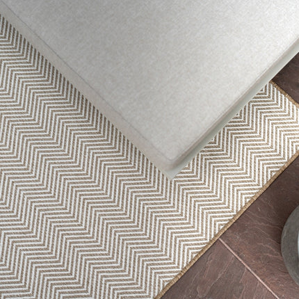 Jute buitenkleed Naturel ZigZag