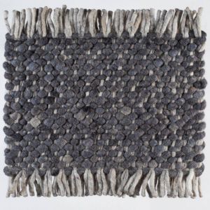 Wollen tapijt Antraciet Blauw Garno 034 - Perletta