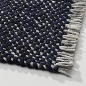 Wollen tapijt Blauw Garno 059 - Perletta