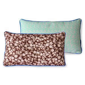 Hkliving Doris for hkliving: printed cushion brown (35x60)